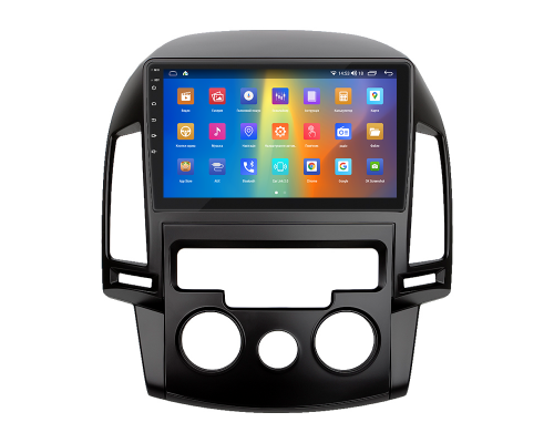 Штатная магнитола Lesko для Hyundai i30 I 2007-2010 экран 9" 2/32Gb CarPlay 4G Wi-Fi GPS Prime