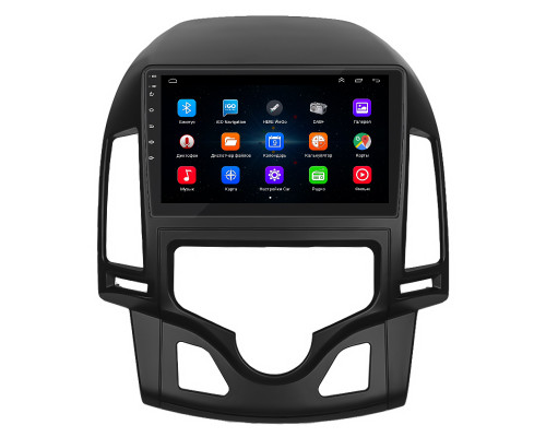 Штатная магнитола Lesko для Hyundai i30 I Рестайлинг 2010-2012 экран 9" 1/16Gb Wi-Fi GPS Base