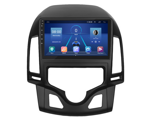 Штатная магнитола Lesko для Hyundai i30 I Рестайлинг 2010-2012 экран 9" 2/32Gb Wi-Fi GPS Base