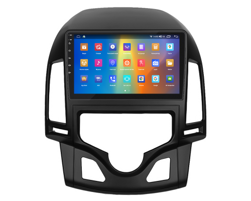 Штатная магнитола Lesko для Hyundai i30 I Рестайлинг 2010-2012 экран 9" 2/32Gb CarPlay 4G Wi-Fi GPS Prime