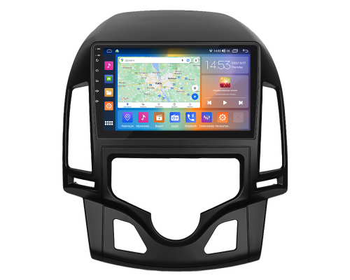 Штатная магнитола Lesko для Hyundai i30 I Рестайлинг 2010-2012 экран 9" 4/64Gb CarPlay 4G Wi-Fi GPS Prime