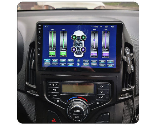 Штатная магнитола Lesko для Hyundai i30 I Рестайлинг 2010-2012 экран 9" 4/64Gb CarPlay 4G Wi-Fi GPS Prime