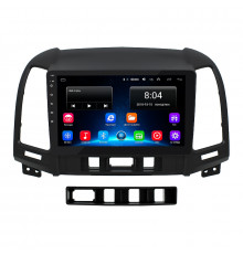 Штатная магнитола Lesko для Hyundai Santa Fe II 2005-2010 экран 9" 2/32Gb Wi-Fi GPS Base
