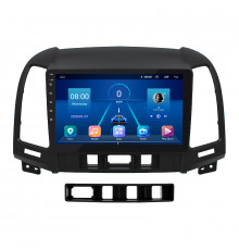 Штатная магнитола Lesko для Hyundai Santa Fe II 2005-2010 экран 9" 6/128Gb 4G Wi-Fi GPS Top