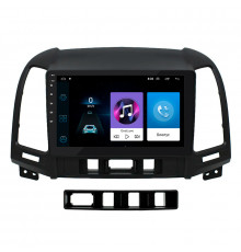 Штатная магнитола Lesko для Hyundai Santa Fe II Рестайлинг 2009-2012 экран 9" 1/16Gb Wi-Fi GPS Base
