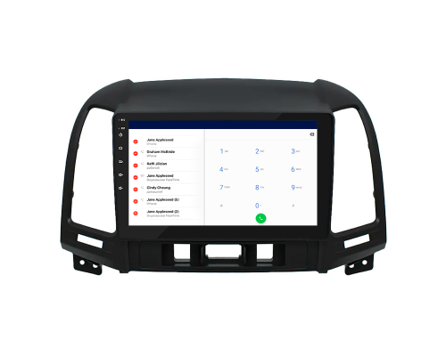 Штатная магнитола Lesko для Hyundai Santa Fe II Рестайлинг 2009-2012 экран 9" 2/32Gb Wi-Fi GPS Base