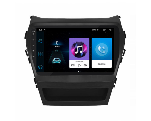 Штатная магнитола Lesko для Hyundai Santa Fe III 2012-2016 экран 9" 1/16Gb Wi-Fi GPS Base