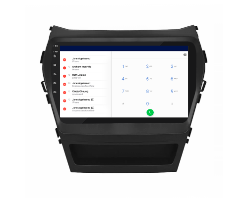 Штатная магнитола Lesko для Hyundai Santa Fe III 2012-2016 экран 9" 2/32Gb Wi-Fi GPS Base