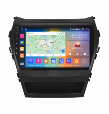 Штатная магнитола Lesko для Hyundai Santa Fe III 2012-2016 экран 9" 2/32Gb CarPlay 4G Wi-Fi GPS Prime