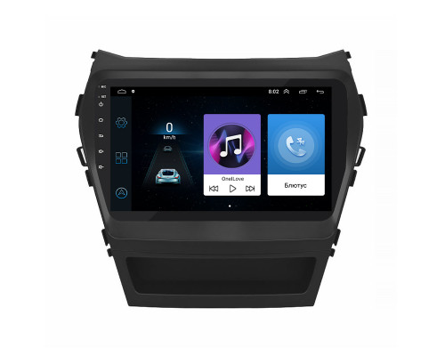 Штатная магнитола Lesko для Hyundai Santa Fe III Рестайлинг 2015-2018 экран 9" 1/16Gb Wi-Fi GPS Base