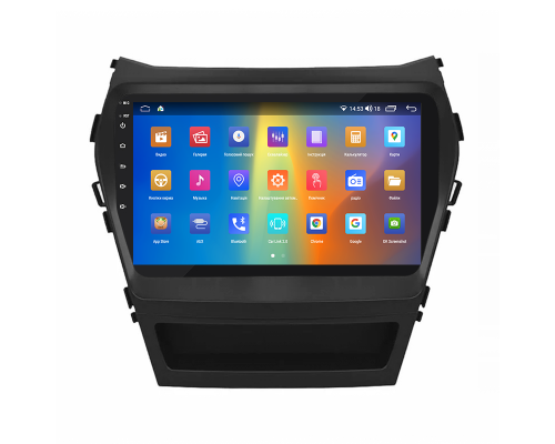 Штатная магнитола Lesko для Hyundai Santa Fe III Рестайлинг 2015-2018 экран 9" 2/32Gb CarPlay 4G Wi-Fi GPS Prime