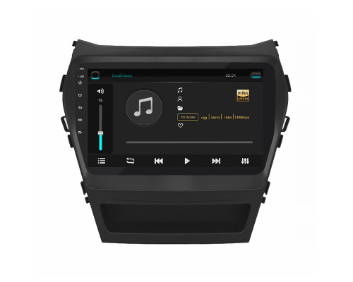 Штатная магнитола Lesko для Hyundai Santa Fe III Рестайлинг 2015-2018 экран 9" 2/32Gb 4G Wi-Fi GPS Top