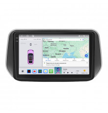 Штатная магнитола Lesko для Hyundai Santa Fe IV 2018-2021 экран 10" 4/64 QLED CarPlay 4G Wi-Fi GPS 360 Prime