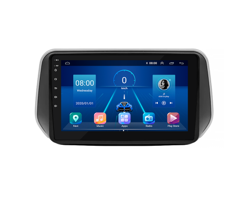 Штатная магнитола Lesko для Hyundai Santa Fe IV 2018-2021 экран 10" 2/32Gb 4G Wi-Fi GPS Top