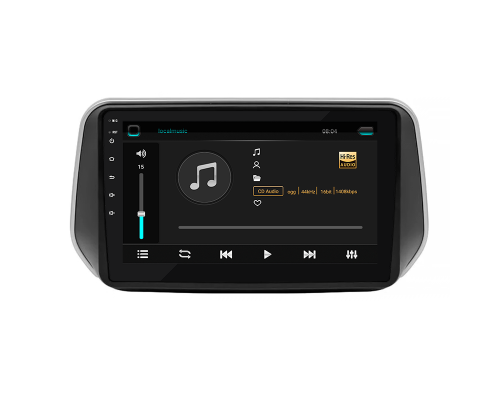 Штатная магнитола Lesko для Hyundai Santa Fe IV 2018-2021 экран 10" 2/32Gb 4G Wi-Fi GPS Top