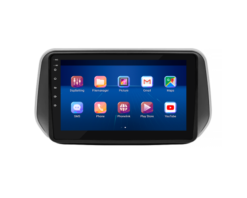 Штатная магнитола Lesko для Hyundai Santa Fe IV 2018-2021 экран 10" 2/32Gb 4G Wi-Fi GPS Top