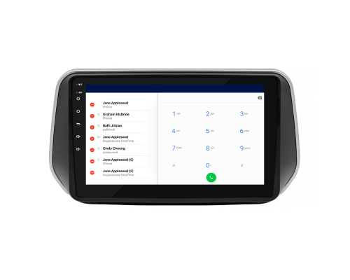 Штатная магнитола Lesko для Hyundai Santa Fe IV 2018-2021 экран 10" 2/32Gb 4G Wi-Fi GPS Top