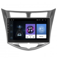 Штатная магнитола Lesko для Hyundai Solaris I 2010-2014 экран 10" 1/16Gb Wi-Fi GPS Base