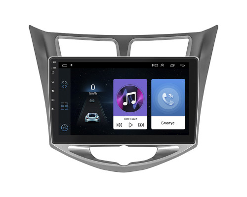 Штатная магнитола Lesko для Hyundai Solaris I Рестайлинг 2014-2017 экран 10" 1/16Gb Wi-Fi GPS Base