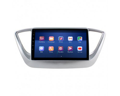 Штатная магнитола Lesko для Hyundai Solaris II 2017-2020 экран 9" 6/128Gb 4G Wi-Fi GPS Top