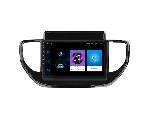 Штатная магнитола Lesko для Hyundai Solaris II Рестайлинг 2020-н.в. экран 9" 1/16Gb Wi-Fi GPS Base