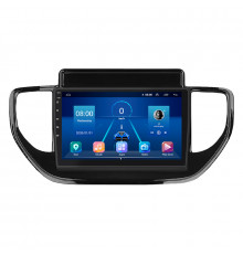 Штатная магнитола Lesko для Hyundai Solaris II Рестайлинг 2020-н.в. экран 9" 2/32Gb Wi-Fi GPS Base