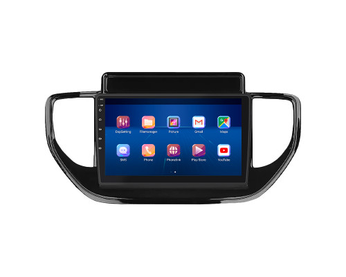 Штатная магнитола Lesko для Hyundai Solaris II Рестайлинг 2020-н.в. экран 9" 2/32Gb Wi-Fi GPS Base