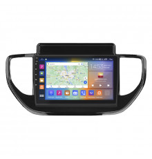 Штатная магнитола Lesko для Hyundai Solaris II Рестайлинг 2020-н.в. экран 9" 4/64Gb CarPlay 4G Wi-Fi GPS Prime