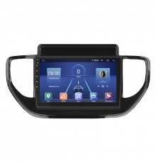 Штатная магнитола Lesko для Hyundai Solaris II Рестайлинг 2020-н.в. экран 9" 6/128Gb 4G Wi-Fi GPS Top