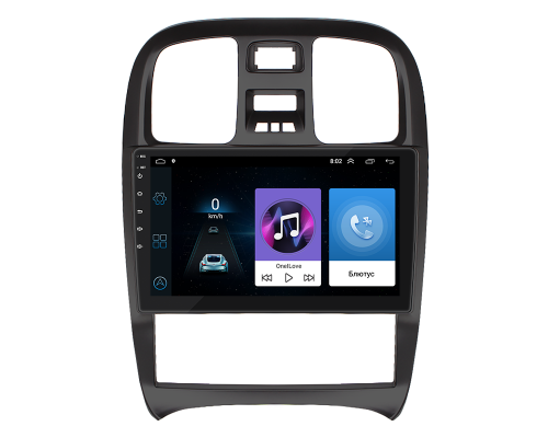 Штатная магнитола Lesko для Hyundai Sonata IV (EF) Рестайлинг 2001-2012 экран 9" 1/16Gb Wi-Fi GPS Base