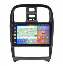 Штатная магнитола Lesko для Hyundai Sonata IV (EF) Рестайлинг 2001-2012 экран 9" 2/32Gb CarPlay 4G Wi-Fi GPS Prime