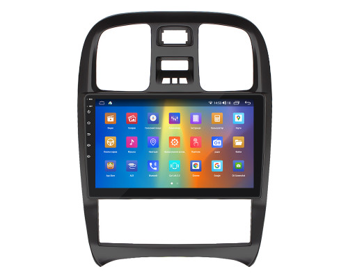 Штатная магнитола Lesko для Hyundai Sonata IV (EF) Рестайлинг 2001-2012 экран 9" 4/64Gb CarPlay 4G Wi-Fi GPS Prime