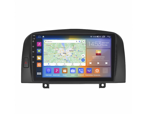 Штатная магнитола Lesko для Hyundai Sonata V (NF) 2004-2010 экран 9" 2/32Gb CarPlay 4G Wi-Fi GPS Prime