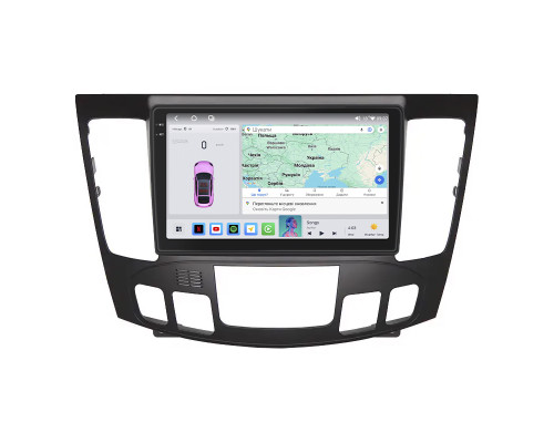Штатная магнитола Lesko для Hyundai Sonata V (NF) Auto AC 2008-2010 экран 9" 4/64 QLED CarPlay 4G Wi-Fi GPS 360 Prime