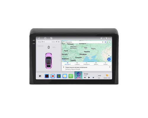 Штатная магнитола Lesko для Hyundai Sonata VII (LF) Рестайлинг 2017-2019 экран 9" 4/64 QLED CarPlay 4G Wi-Fi GPS 360 Prime