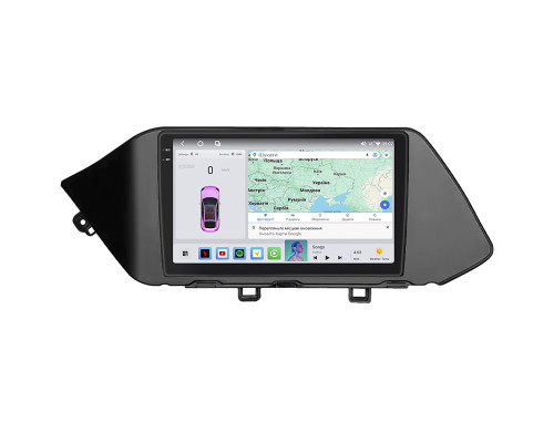 Штатная магнитола Lesko для Hyundai Sonata VIII (DN8) 2019-2020 экран 10" 4/64 QLED CarPlay 4G Wi-Fi GPS 360 Prime