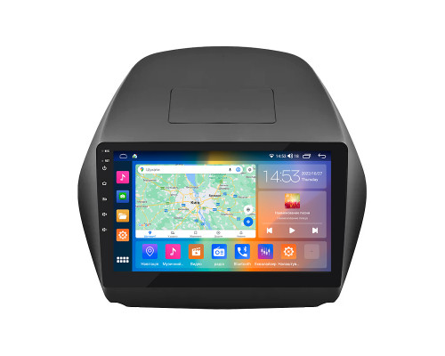 Штатная магнитола Lesko для Hyundai Tucson II 2009-2015 экран 10" 2/32Gb CarPlay 4G Wi-Fi GPS Prime
