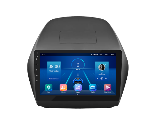 Штатная магнитола Lesko для Hyundai Tucson II 2009-2015 экран 10" 2/32Gb 4G Wi-Fi GPS Top