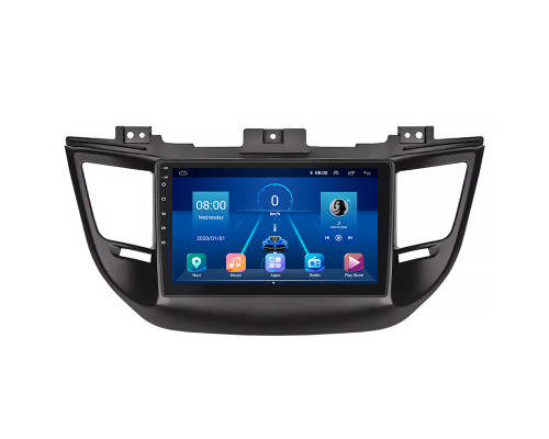 Штатная магнитола Lesko для Hyundai Tucson III 2015-2018 экран 9" 2/32Gb Wi-Fi GPS Base