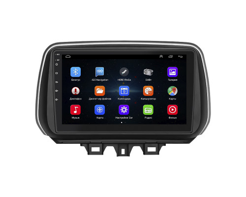 Штатная магнитола Lesko для Hyundai Tucson III Рестайлинг 2018-2021 экран 10" 1/16Gb Wi-Fi GPS Base