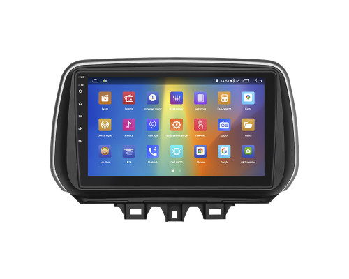 Штатная магнитола Lesko для Hyundai Tucson III Рестайлинг 2018-2021 экран 10" 2/32Gb CarPlay 4G Wi-Fi GPS Prime