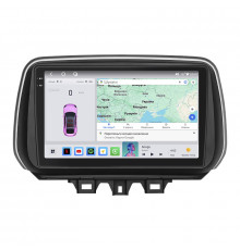 Штатная магнитола Lesko для Hyundai Tucson III Рестайлинг 2018-2021 экран 10" 4/64 QLED CarPlay 4G Wi-Fi GPS 360 Prime
