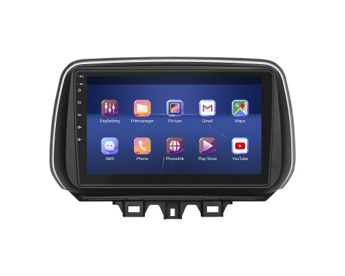 Штатная магнитола Lesko для Hyundai Tucson III Рестайлинг 2018-2021 экран 10" 2/32Gb 4G Wi-Fi GPS Top
