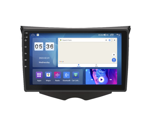 Штатная магнитола Lesko для Hyundai Veloster I Рестайлинг 2015-2017 экран 9" 4/64Gb CarPlay 4G Wi-Fi GPS Prime