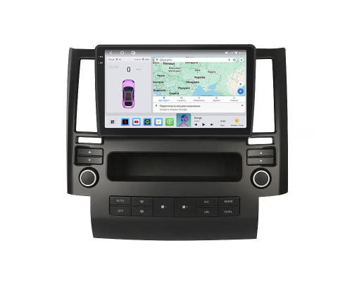 Штатная магнитола Lesko для Infiniti FX I (S50) 2002-2006 экран 9" 4/64 QLED CarPlay 4G Wi-Fi GPS 360 Prime