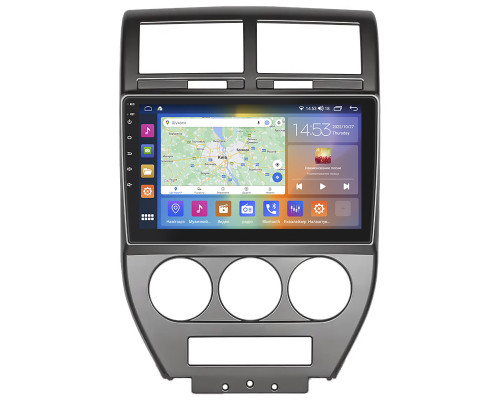 Штатная магнитола Lesko для Jeep Compass I 2006-2010 экран 10" 2/32Gb CarPlay 4G Wi-Fi GPS Prime