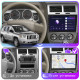 Штатная магнитола Lesko для Jeep Compass I 2006-2010 экран 10" 4/32Gb 4G Wi-Fi GPS Top