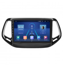 Штатная магнитола Lesko для Jeep Compass II 2017-н.в. экран 10" 2/32Gb Wi-Fi GPS Base
