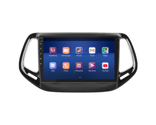 Штатная магнитола Lesko для Jeep Compass II 2017-н.в. экран 10" 2/32Gb Wi-Fi GPS Base