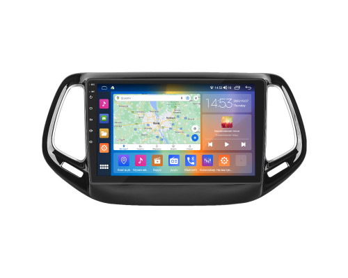 Штатная магнитола Lesko для Jeep Compass II 2017-н.в. экран 10" 2/32Gb CarPlay 4G Wi-Fi GPS Prime